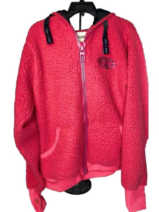 Jackets & Blazers - Teddy Bear Y2K Pink Big Zipper Women’s XL Pink